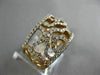 ESTATE LARGE & WIDE .97CT ROUND DIAMOND 18KT ROSE GOLD 3D OPEN FILIGREE FUN RING
