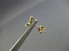 SMALL .31CT DIAMOND 14KT YELLOW GOLD 3D ROUND & MARQUISE BUTTERFLY STUD EARRINGS