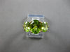 ESTATE 4.26CT AAA PERIDOT 14KT YELLOW GOLD CLASSIC 3 STONE OVAL FUN RING #27938