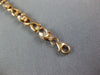 LONG 4.15CT DIAMOND & AAA MORGANITE 14K ROSE GOLD 3D OVAL X LOVE TENNIS BRACELET