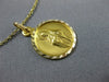 ANTIQUE 14KT YELLOW GOLD 3D HANDCRAFTED CIRCULAR CHRIST RELIGIOUS PENDANT #25001