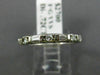 ANTIQUE .72CT DIAMOND 14KT WHITE GOLD 3D ETERNITY WEDDING ANNIVERSARY RING #2590