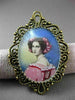 ANTIQUE LARGE VICTORIAN 14K YELLOW GOLD HANDCRAFTED FILIGREE PIN / PENDANT 23378