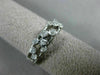 ESTATE .25CT DIAMOND 14KT WHITE GOLD 3D ZIGZAG ETOILE WEDDING ANNIVERSARY RING