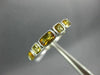 ESTATE 1.05CT AAA CITRINE 14KT WHITE GOLD 3D 5 STONE CUSHION CUT SQUARE FUN RING