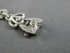 ESTATE WIDE & LONG .52CT DIAMOND 18KT WHITE GOLD ETOILE MILGRAIN TENNIS BRACELET