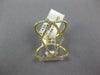 ESTATE WIDE .32CT DIAMOND 14KT YELLOW GOLD CLASSIC LOVE KNOT INFINITY FUN RING