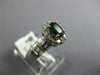 1.52CT DIAMOND AAA SAPPHIRE 14K WHITE GOLD OVAL ROUND & BAGUETTE FRIENDSHIP RING