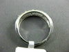 ESTATE .50CT DIAMOND 14K WHITE GOLD 3D THREE ROW ETOILE WEDDING ANNIVERSARY RING