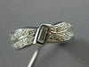 ANTIQUE 1.58CT OLD MINE DIAMOND PLATINUM DOUBLE WAVE ETERNITY FUN RING #18829