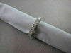 ANTIQUE 4MM 3.55CT DIAMOND ETERNITY 14KT WHITE GOLD RING WITH DIAMONDS ON SIDE!!