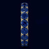 4.75CT AAA SAPPHIRE 14KT YELLOW GOLD CLASSIC SHARED PRONG ETERNITY LOVE FUN RING