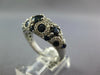 2.37CT DIAMOND & AAA SAPPHIRE 14K WHITE GOLD MULTI CIRCULAR ANNIVERSARY FUN RING