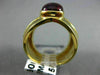 ESTATE LARGE 5.15CT DIAMOND & AAA TOURMALINE 14K YELLOW GOLD COCKTAIL RING 17219