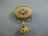 ANTIQUE LARGE 14KT YELLOW GOLD & BLACK ENAMEL FROM 1800'S PIN ONE OF A KIND 1893