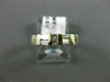 ANTIQUE .50CT BAGUETTE & ROUND DIAMOND 14K TWO TONE GOLD ANNIVERSARY RING #22465