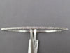 .26CT DIAMOND 14KT WHITE GOLD 2MM SEMI ETERNITY FLEXIBLE MAGNET BANGLE BRACELET
