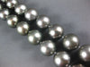 ESTATE EXTRA LARGE AAA TAHITIAN PEARL 14KT WHITE GOLD GRADUATING LOVE NECKLACE