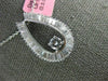 ESTATE 1.10CT DIAMOND 18KT WHITE GOLD ROUND & BAGUETTE HORSE SHOE LUCKY PENDANT