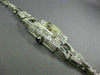 ANTIQUE LONGINES 3.44CT DIAMOND & SAPPHIRE PLATINUM & 14K WHITE GOLD WATCH 25285
