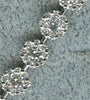 5.3CT DIAMOND 18KT WHITE GOLD 3D CLASSIC MULTI FLOWER ETERNITY TENNIS BRACELET