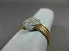 ESTATE .31CT DIAMOND 18KT WHITE & ROSE GOLD 3D CIRCULAR MULTI BAND PAVE FUN RING