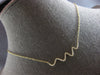 ESTATE .25CT DIAMOND 14K YELLOW GOLD 3D ROUND CLASSIC MULTI WAVE NECKLACE #28224
