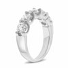 EXTRA LARGE 2.50CT DIAMOND 14K WHITE GOLD CLASSIC 5 STONE ROUND ANNIVERSARY RING
