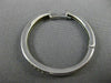 ESTATE .50CT ROUND CUT DIAMOND 14KT WHITE GOLD 3D CLASSIC HOOP EARRINGS #1439