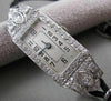 ANTIQUE LARGE 1.72CTW EURO MINE CUT DIAMOND PLATINUM DECO MECHANICAL WATCH #2584