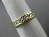 ESTATE .86CT DIAMOND 14K YELLOW GOLD 3D PRINCESS CHANNEL ANNIVERSARY RING #22474