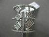 ESTATE LARGE .54CT DIAMOND 14KT WHITE GOLD 3D MULTI ROW DIAMOND SHAPE FUN RING