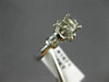 ESTATE 24CT DIAMOND 18KT WHITE GOLD HEART ROUND SEMI MOUNT ENGAGEMENT RING #1671