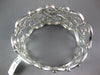 EXTRA LARGE 6.43CT DIAMOND 18KT WHITE GOLD 3D OPEN FILIGREE CUFF BANGLE BRACELET