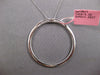 EXTRA LARGE .84CT DIAMOND 14KT WHITE GOLD 3D CLASSIC OF LIFE FLOATING PENDANT