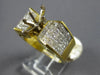LARGE 2.02CT DIAMOND 14KT YELLOW GOLD INVISIBLE MARQUISE SHAPE SEMI MOUNT RING