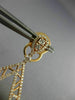 ESTATE LARGE 2.81CT WHITE & FANCY YELLOW DIAMOND 18K ROSE GOLD FILIGREE EARRINGS