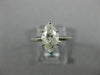 ESTATE 1.10CT DIAMOND 14KT WHITE GOLD 3D CLASSIC SOLITAIRE ENGAGEMENT RING