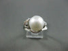 ESTATE DIAMOND 10MM AAA SOUTH SEA PEARL PLATINUM COCKTAIL RING F-G VS #2670