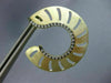 ESTATE LARGE .83CT DIAMOND 14KT YELLOW GOLD ETOILE CIRCULAR OPEN FLAME EARRINGS
