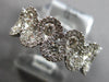 ESTATE WIDE 1.13CT DIAMOND 18K WHITE GOLD ROUND INFINTY WEDDING ANNIVERSARY RING