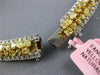 LARGE 51.48CT WHITE & FANCY YELLOW DIAMOND 18KT TWO TONE GOLD 3D TENNIS NECKLACE