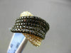 ESTATE LARGE 1.92CTW WHITE & BLACK DIAMOND 18KT YELLOW GOLD LOVE FUN RING