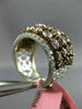 LARGE 5.55CT WHITE & PINK DIAMOND 18K WHITE & ROSE GOLD WEDDING ANNIVERSARY RING