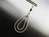LARGE 1.60CT DIAMOND 14KT WHITE GOLD DOUBLE TEAR DROP LEVERBACK HANGING EARRINGS