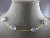 ESTATE .90CT AAA AMETHYST 14KT YELLOW GOLD BY THE YARD FUN LOVE NECKLACE #27888
