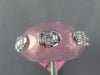LARGE 25.19CT DIAMOND & AAA PINK QUARTZ DOME SHAPE 18KT WHITE GOLD OVAL FUN RING