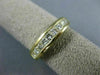 ESTATE .75CT DIAMOND 14K YELLOW GOLD PRINCESS CHANNEL ANNIVERSARY RING #20521