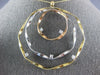 ESTATE LARGE .25CT DIAMOND 14KT TRI COLOR GOLD MULTI CIRCULAR ETOILE FUN PENDANT