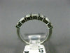 ESTATE .53CT DIAMOND 14KT WHITE GOLD 3D 7 STONE WEDDING ANNIVERSARY RING #23338